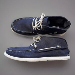 UGG LEATHER BOAT SHOES SZ 12 MENS BEACH MOC CHUKKA MOCCASIN LOAFERS NAUTICAL EUC